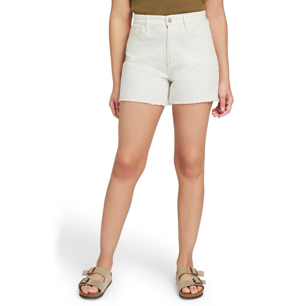 New faherty white high rise shorts organic cotton women’s size 32